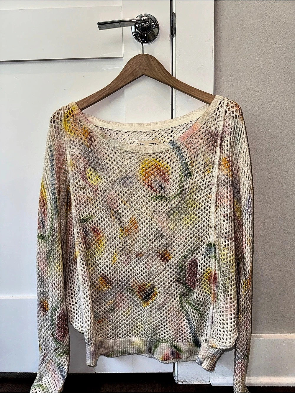 PILCRO Klaas Jonkman x Pilcro Mesh-Stitch Crew-Neck Sweater Mesh-Stitch Size L